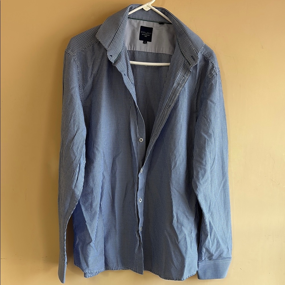 Blue Lightweight Shirt Jacket with Relaxed Silhouette